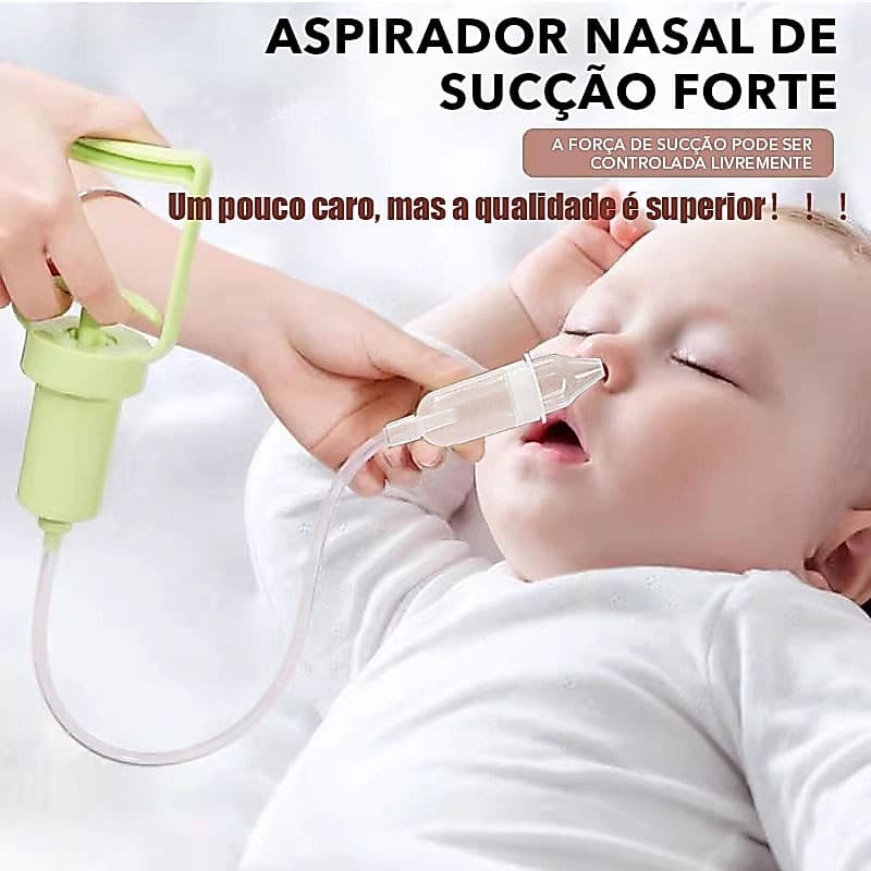 Aspirador nasal manual para bebês, limpa-nariz para recém-nascidos, previne mucosidade e congestão nasal