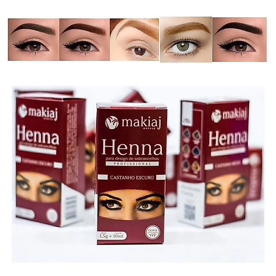 Makiaj Henna Pó Profissional Para Sobrancelhas