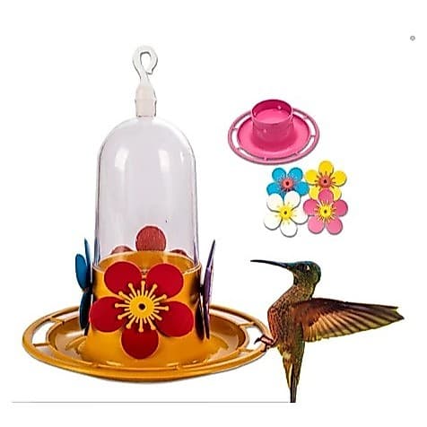 Kit 2 Bebedouro Para Beija Flor Aves Pássaro com Poleiro