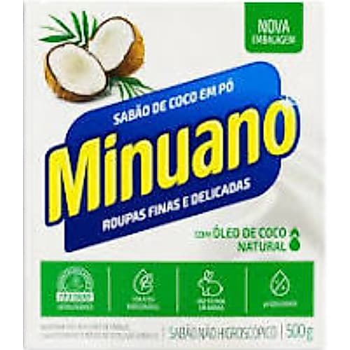 Sabão em Pó Minuano Coco 500g – Limpeza Imbatível