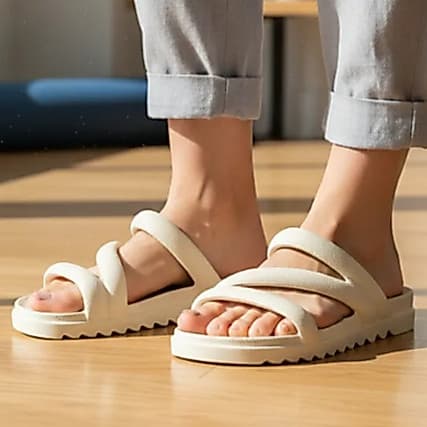 Sandália Feminina  Slide Papete Nuvem Confortável Antiderrapante