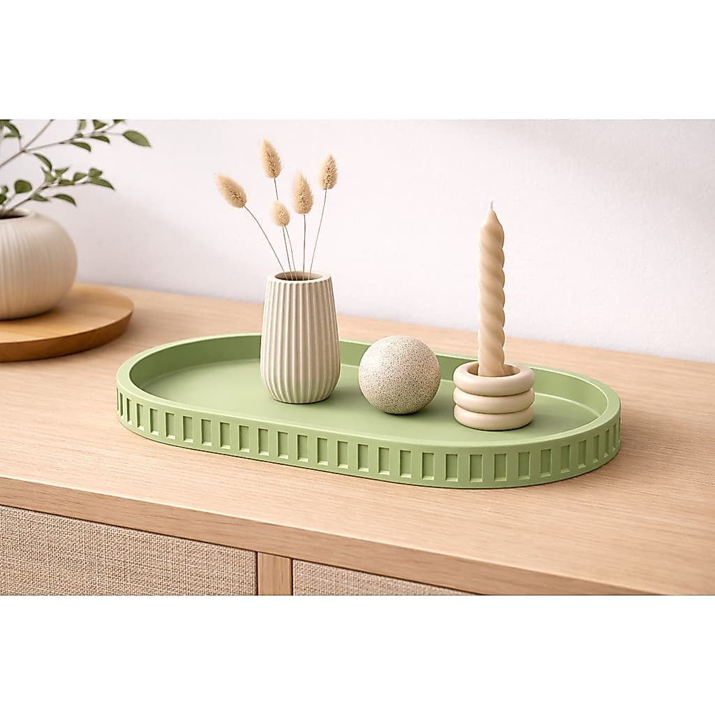 Bandeja de prato Oval Decorativa Organizador de Mesa Estilo Minimalista Porta Joias, Porta Chave para sua casa