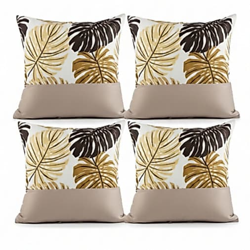 Kit 4 Capas de Almofada Clean Decorativas - Casa, Sofá, Sala, Cama, Pegolado Modernas Clean
