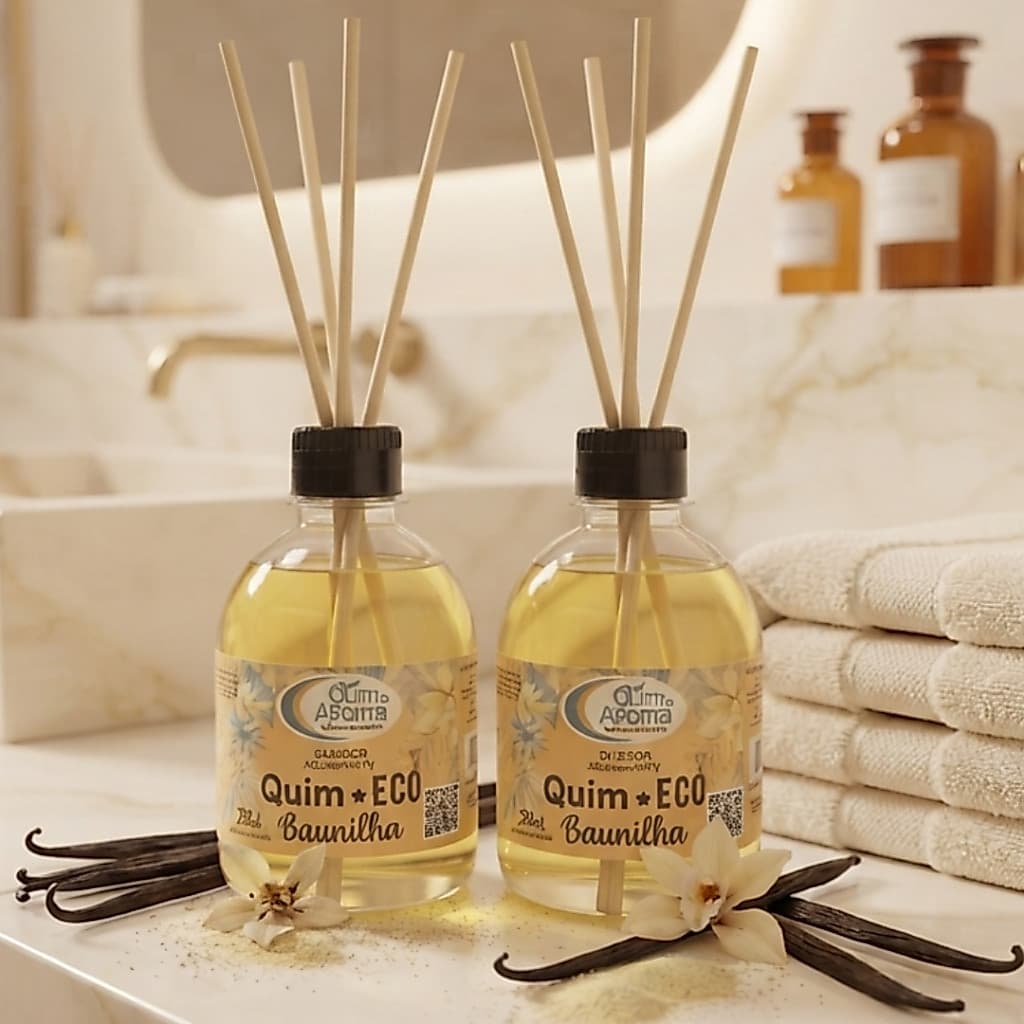 Kit 2 Difusor Aromatizador 250 ML Cheirinho De Ambiente Chá Branco - Orquídea Negra