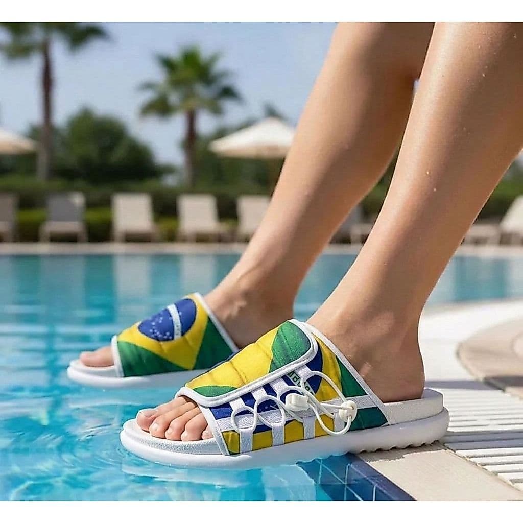 🏆 CHINELO DO BRASIL SANDALIA FEMININA MASCULINO SLIDE ASUNA – EDIÇÃO ESPECIAL COPA 🏆