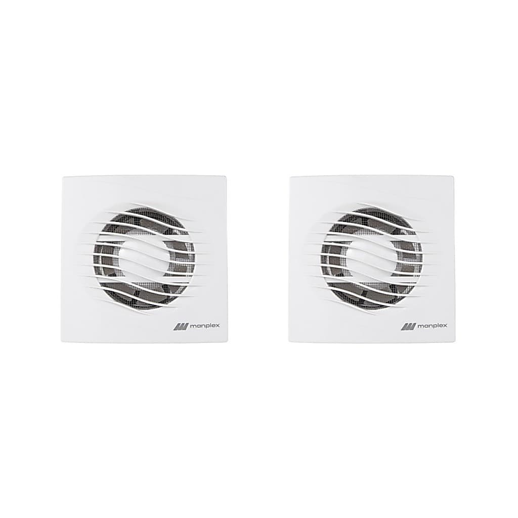 Kit 2 und Exaustor Residencial Para Banheiro Bivolt - 150mm