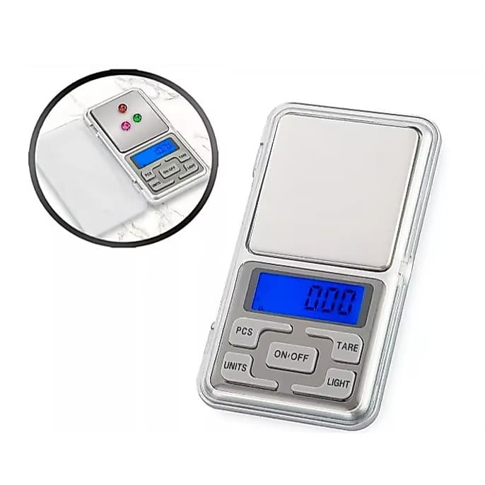 Mini Balança Digital de Precisão 0.1g até 500g Portátil Alta Precisão LCD Joalheria Cozinha Ouro