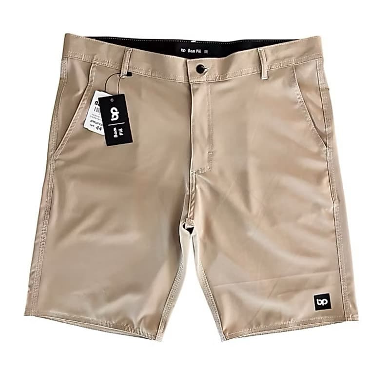 Bermuda masculina social tactel com elastano