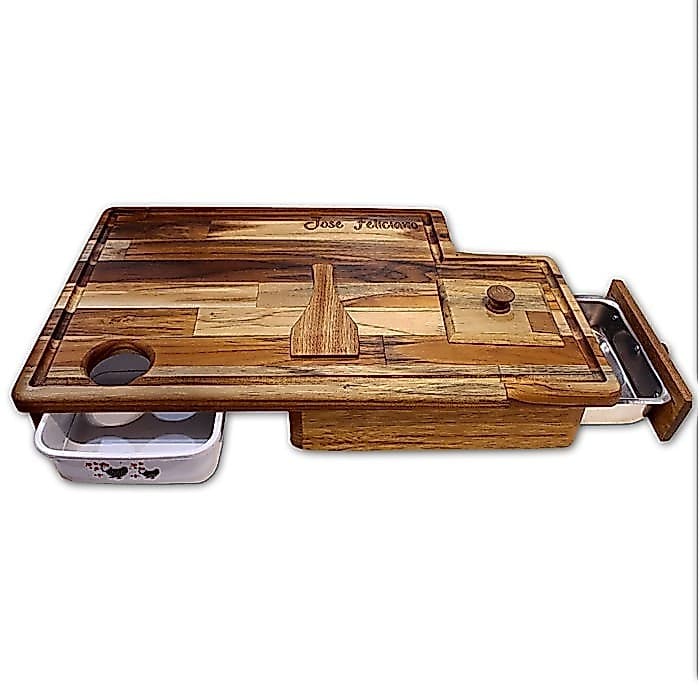 Tábua Inteligente para Churrasco Grande com Gaveta Personalizada com Nome