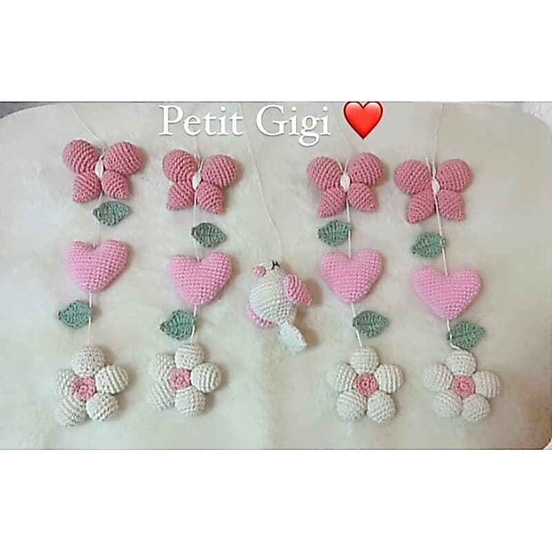 Móbile Passarinho 3 Amigurumi (monte seu móbile )