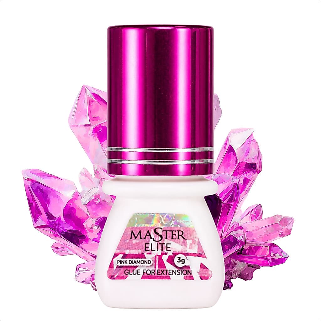 Cola para Extensão de Cílios Master Diamond Pink 3ml Secagem Rápida Uso Profissional