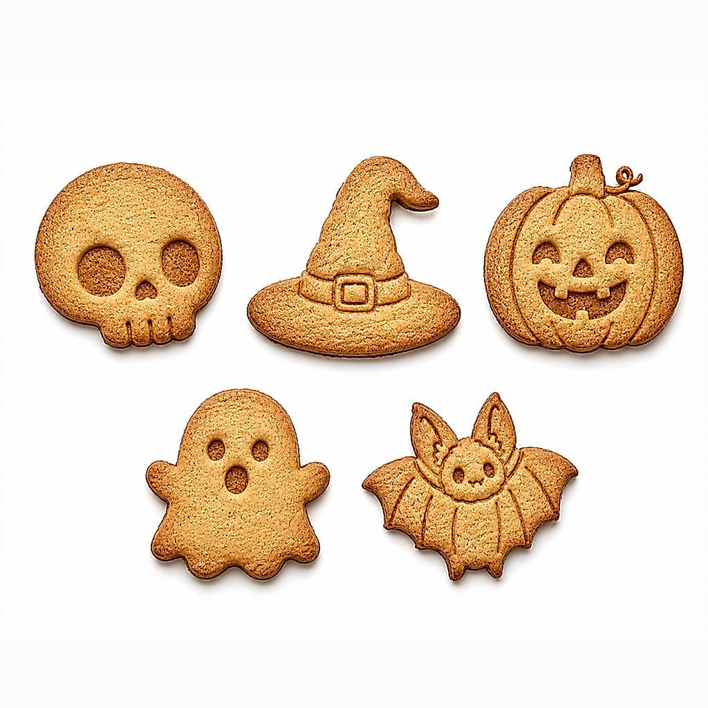 Kit 6 Cortador Marcador Halloween Fantasma Bruxo