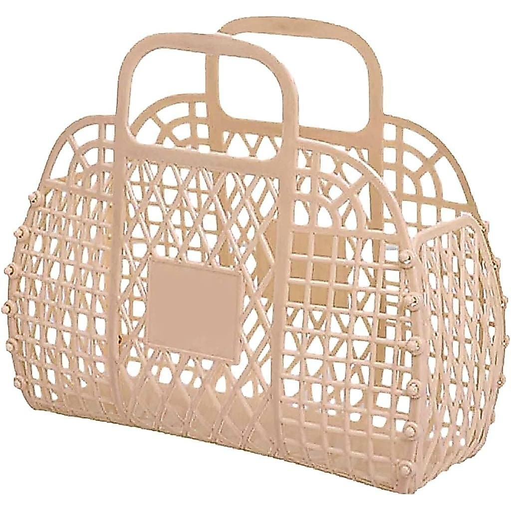 Bolsa Jelly – Bolsa de Praia Reutilizável e Moderna, Bolsa de Ombro Leve para o Verão, Bolsa Colorida para Cesta de Pásc