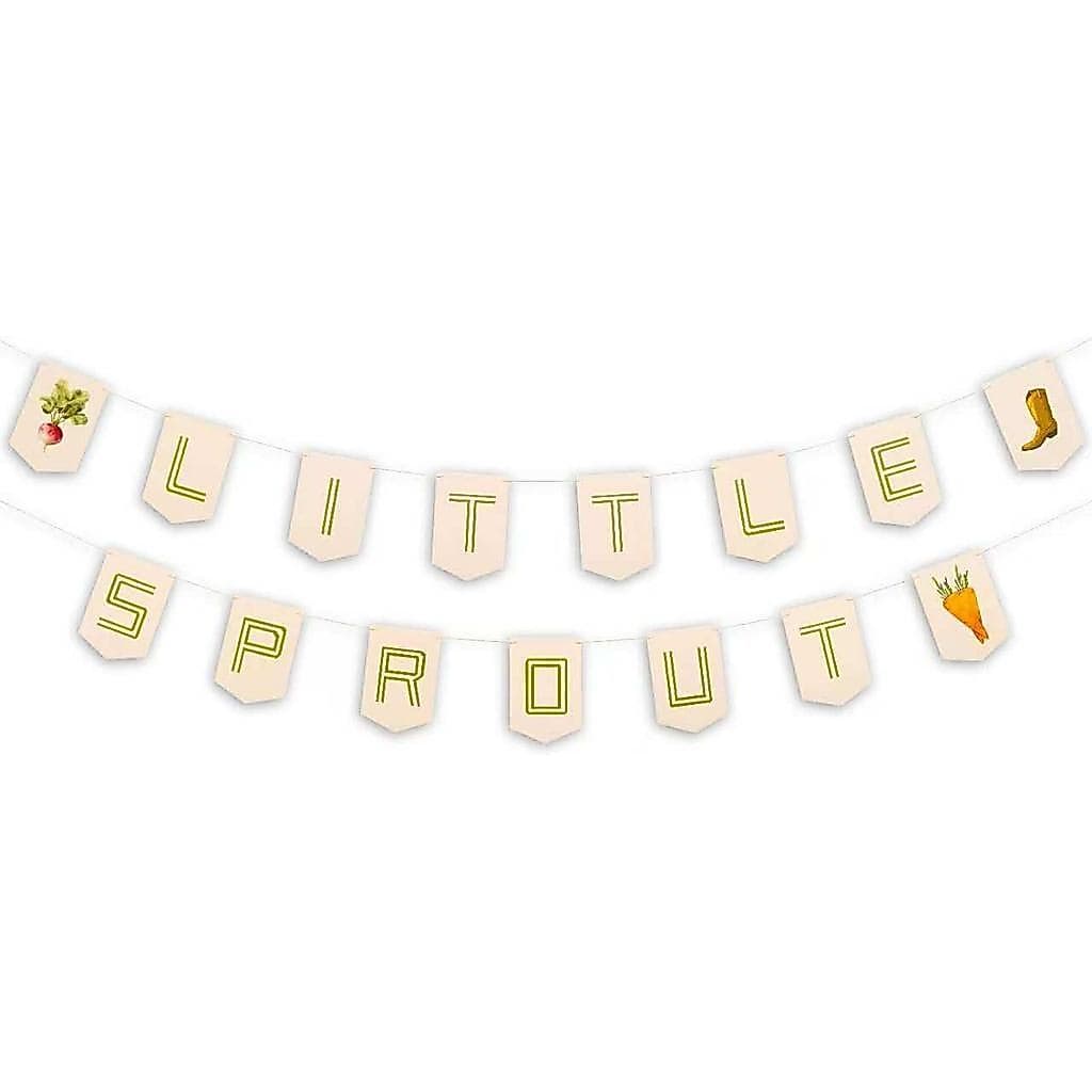 Faixa "Little Sprout" - Decoração para Festa de Chá de Bebê, Fundo de Parede para Chá de Bebê, Suprimentos para Festa de