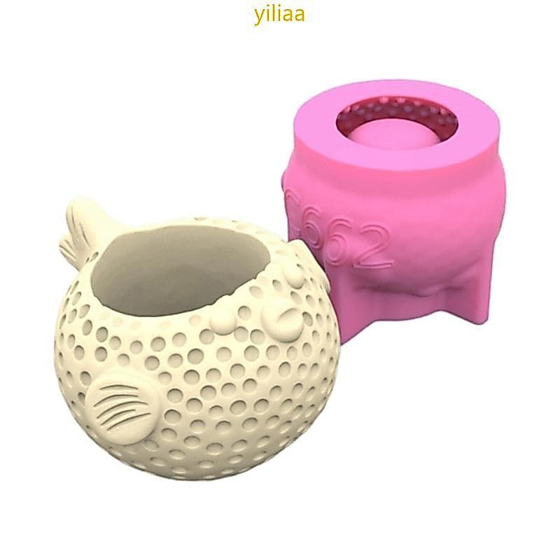 Os Melhores Moldes Vaso Forma Peixe Soprador, Silicone Para Elaborar Vasos Flores Concreto