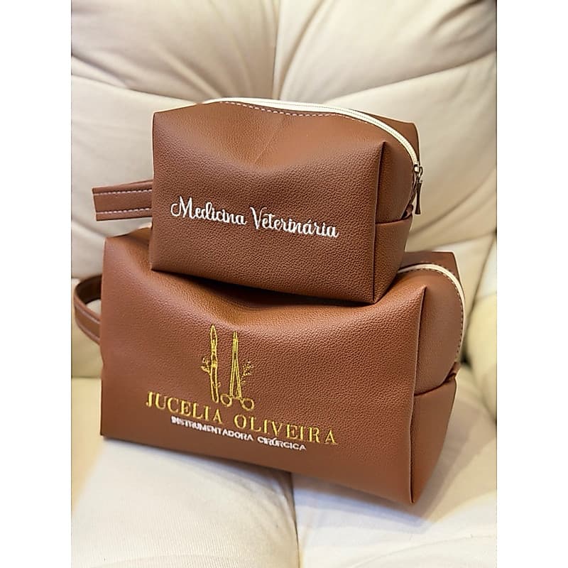 Kit Necessaire G/M Personalizada Nome,Profissão ou Logo |Necessaire Médica Enfermagem Saúde farmácia veterinária bolsa