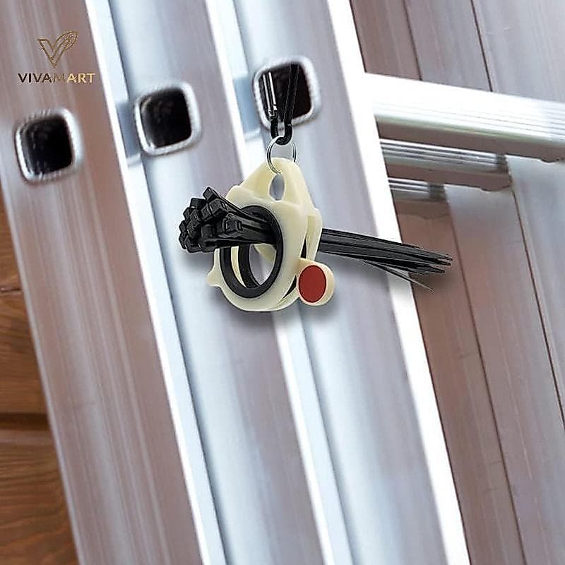 Vivamart Portátil Zip Ties Organizador Luz Plástico Braçadeira Titular Sem Resíduos Desnecessários E Uso Simples-De Cabo