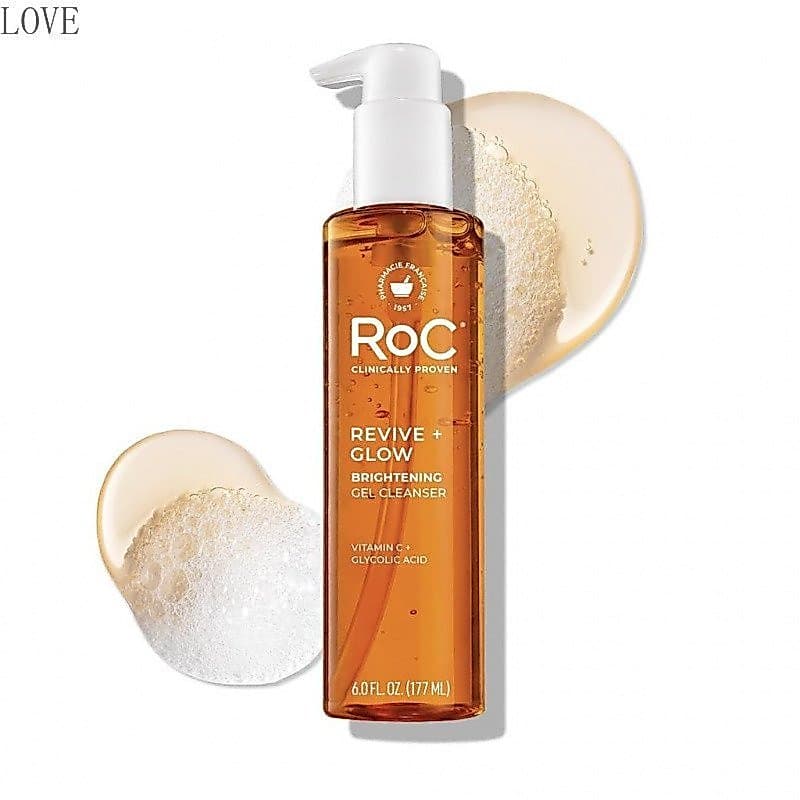 Gel de Limpeza Facial RoC Multi Correxion Revive + Glow (com Vitamina C), Sabonete Facial, Limpador Facial com Ácido Acé