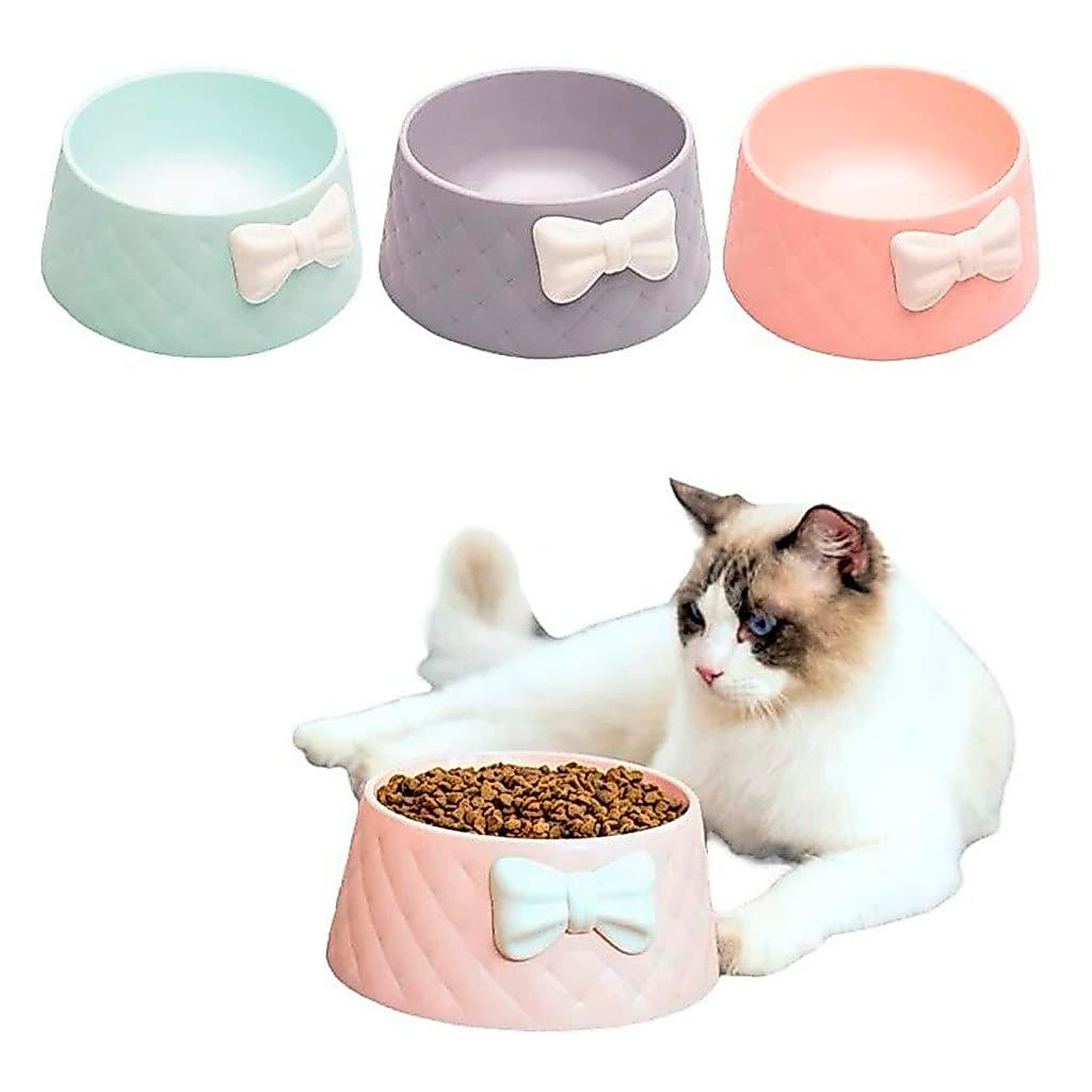 Comedouro Bebedouro Tigela para gatos Cães Luxo Lacinho 850ml
