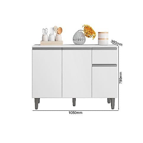 Armário Multiuso para Banheiro Balcão Gabinete Organizador com Elegância Contemporânea