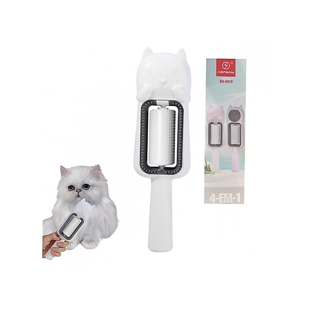 Escova Removedora de Pêlos Gato Pets 4 em 1