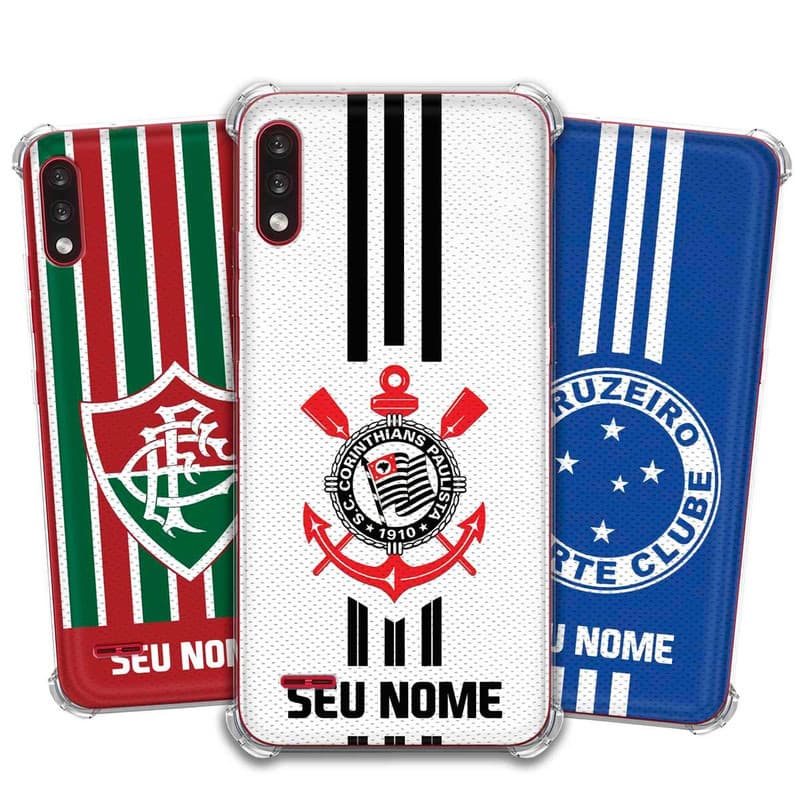 Capa Capinha - LG K22 - Futebol Times do Brasil Personalizada com nome