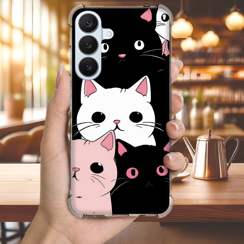 Capinha Capa (3434) GATOS LEGAUS ANIME para GALAXY NOTE,20,ULTRA,PLUS,10,LITE,S24,FE,S23,S22,5G,S21,S20,4G,S10,S10E