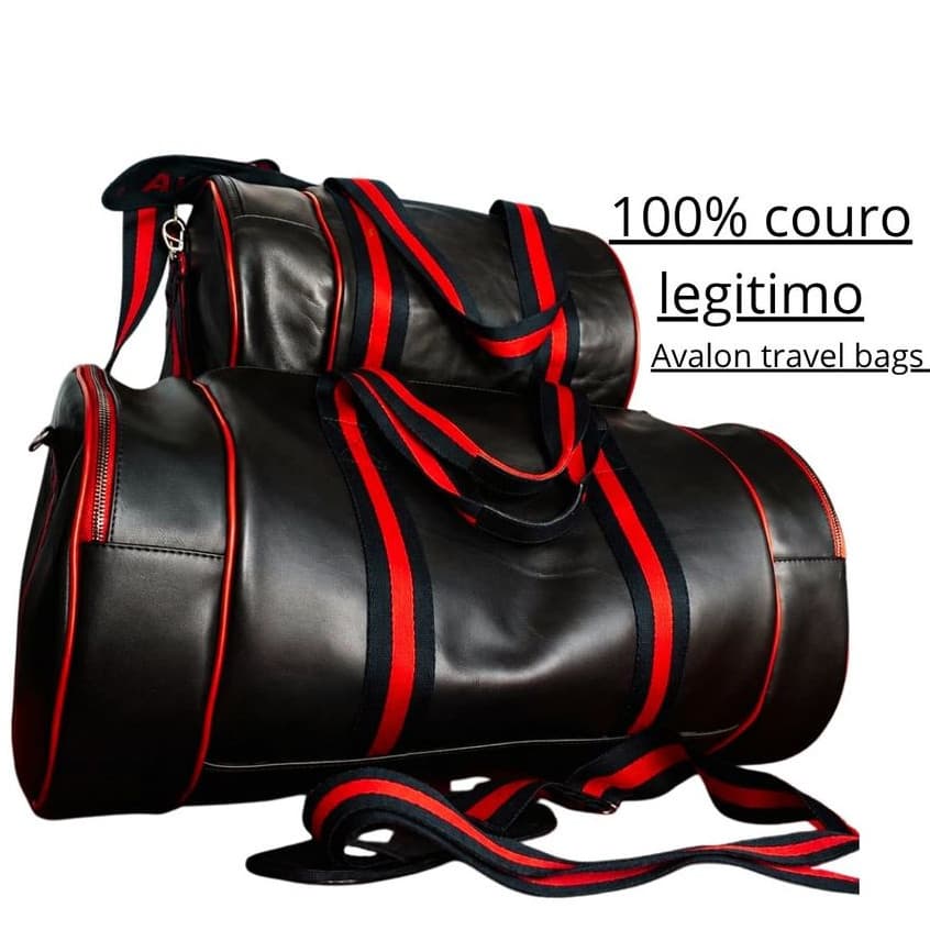 Mala de Viagem Avalon Morgana em Couro Legítimo Premium | Edição Limitada | Design Clássico e Streetwear | Unissex
