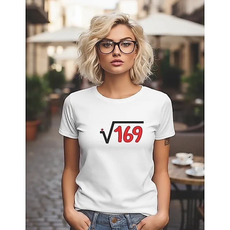 Camiseta Eleições raiz quadrada de 169