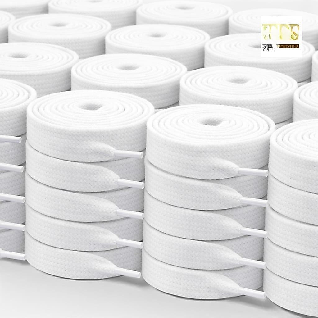 KIT 50/100/200 CADARÇO ATACADOR BRANCO E PRETO GROSSO DE QUALIDADE TAMANHO PADRÃO RESISTENTE