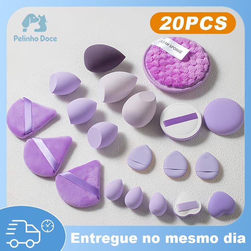 KIT20 Esponja Para Maquiagem/Esponja de Rosto Facial Maquiagem Base e Corretivo