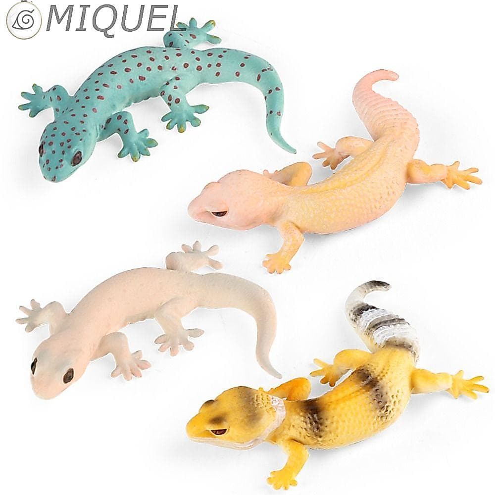 MIQUEL Figura Brinquedos De Animais , Cognição Jogos De Família Simulação Figuras De Lagarto , Adereços De Prank Gecko