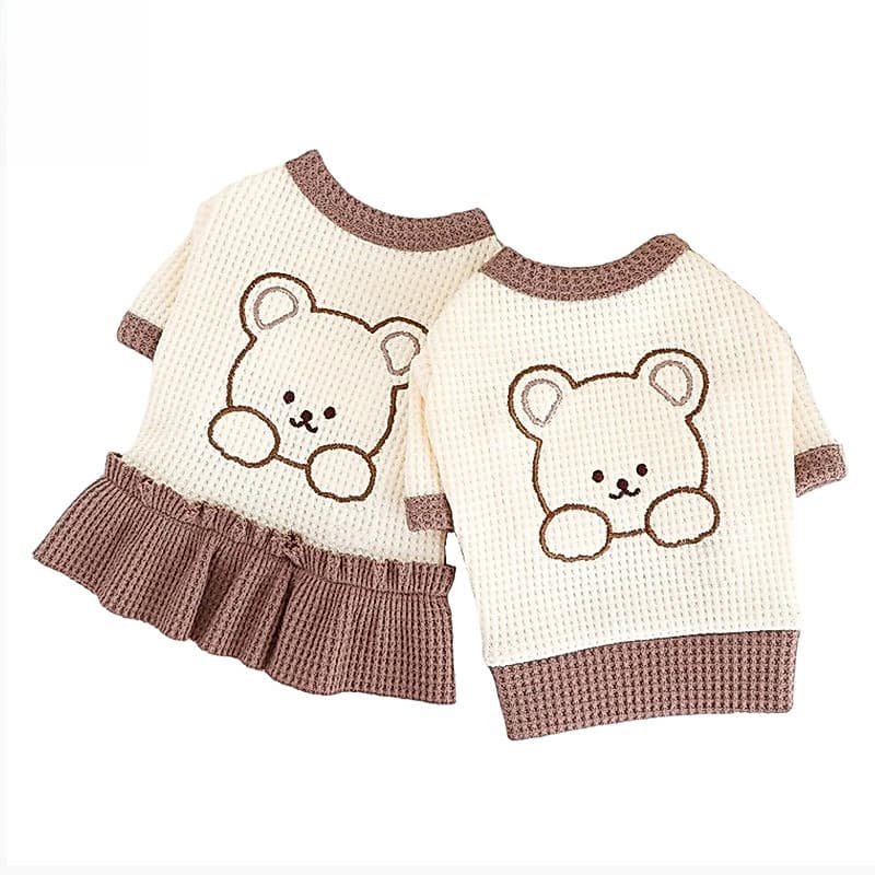 Roupa De Cachorro Para Cães De Estimação Gato Roupas De Casais Saia Chihuahua Bichon Casaco