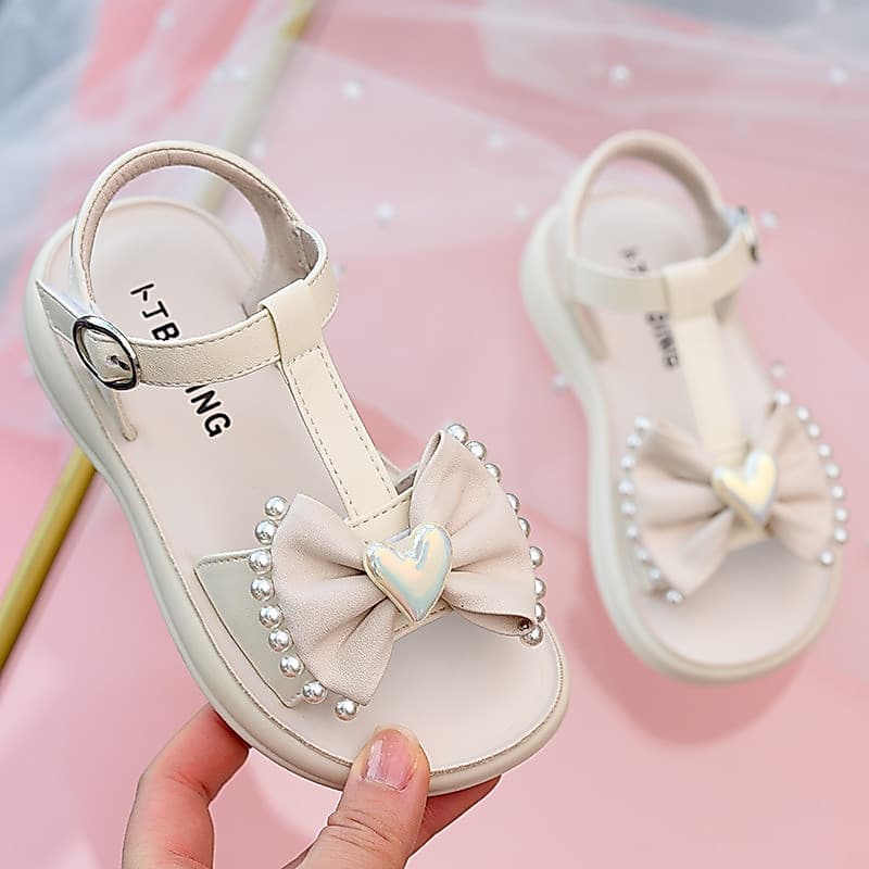 Meninas sandálias 2026 novo estilo verão meninas crianças sapatos dedo do pé aberto crianças sapatos de princesa médio g