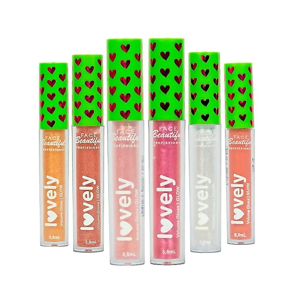Gloss Labial Aumenta Volume dos Lábios Glow Lovely 3,8ml - Face Beautiful