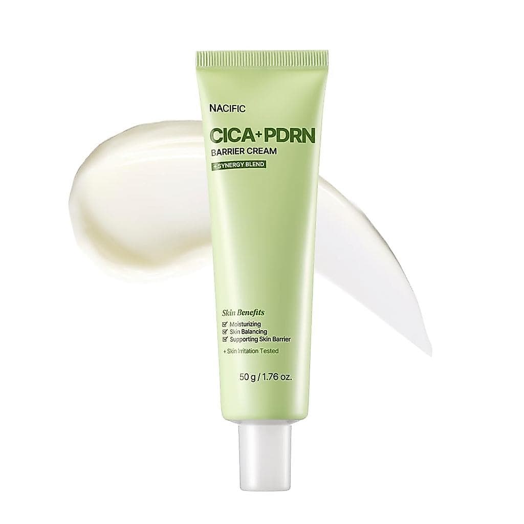 NACIFIC Cica PDRN Barrier Repair Cream, Hidratante Coreano com 76% de Centella Asiatica, Fortalecimento da Barreira Cutâ