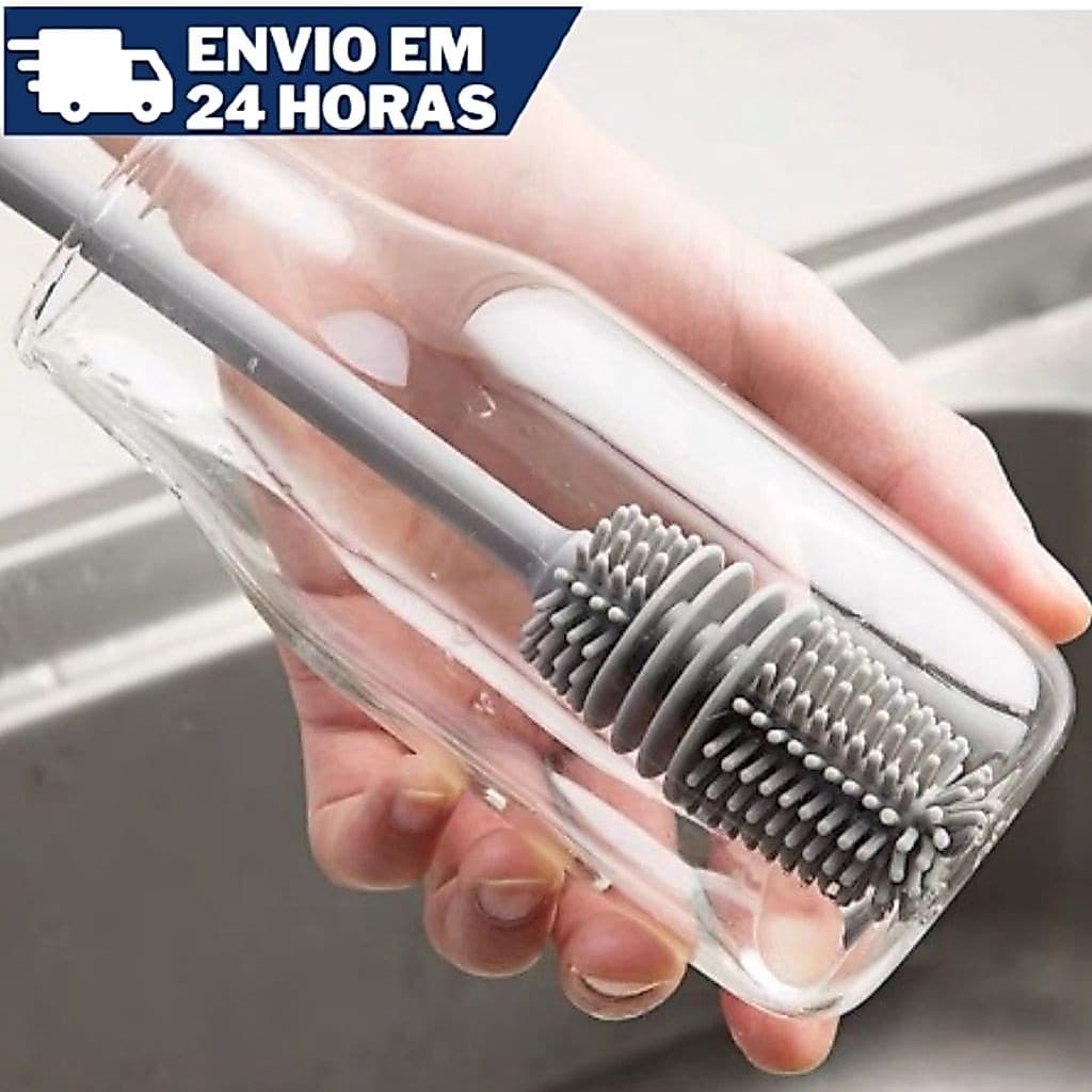 Escova De Lavar Garrafa Mamadeira Copo Taça Silicone Limpa Copo Garrafa Silicone Escova Multiuso Limpa Copo Garrafa
