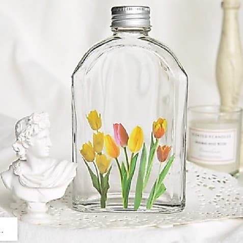 40 Decalques Adesivo Parede Azulejo Flor Papoula Espelho Vidro aplique decoração