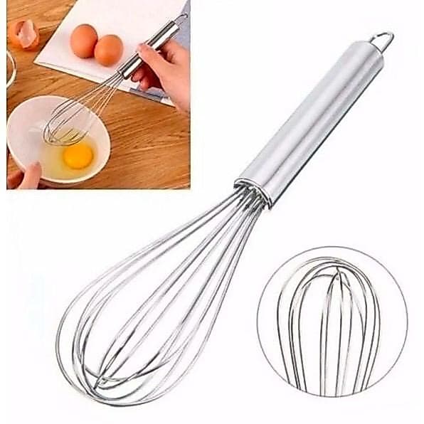 Fouet Fuê Batedor de ovos Manual Aço Inox