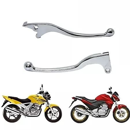 PAR Manete Embreagem + Manete Freio Disco CBX 250 Twister 2000 a 2022 Cromado