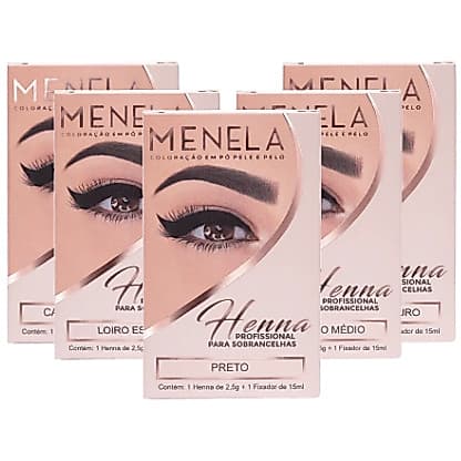 Henna Sobrancelha Menela Profissional 2,5g
