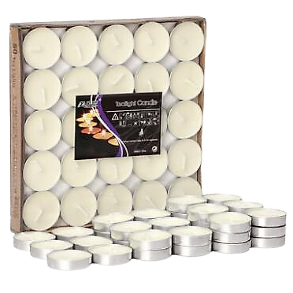 Kit 50 Velas Pequenas Decorativas Branca Redonda Rechaud
