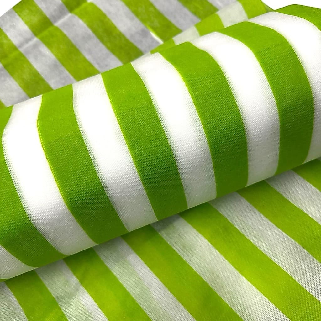 Tnt Estampado Listras Largas Verticais Verdes 1m x 140m