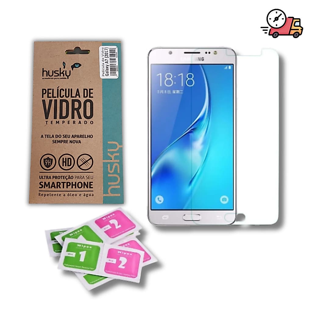 🛡️ Protetor de Tela Vidro Temperado Samsung Galaxy A5 2016, A7 2017, J5 2016 + Limpeza Fácil! 🛡️