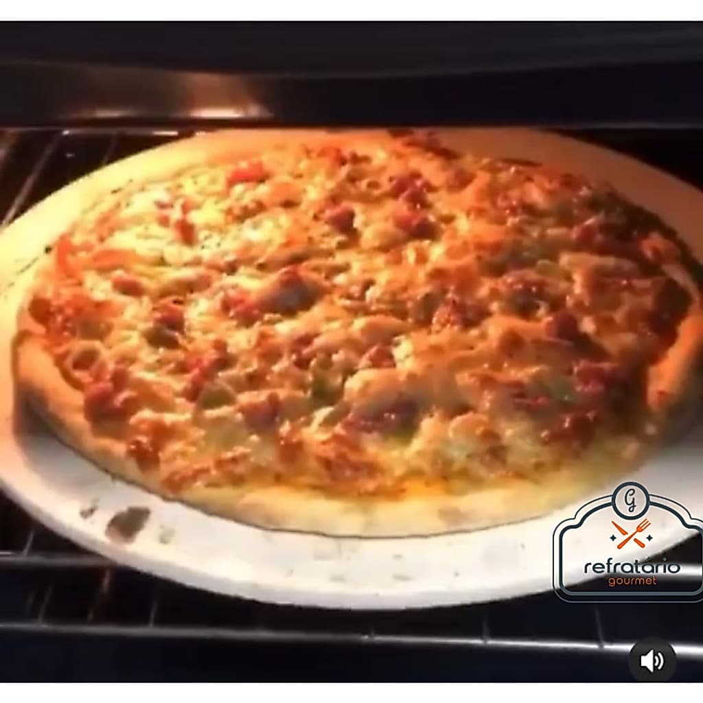 Pedra Refratária para Pizza Redonda 45 cm - Cordierita