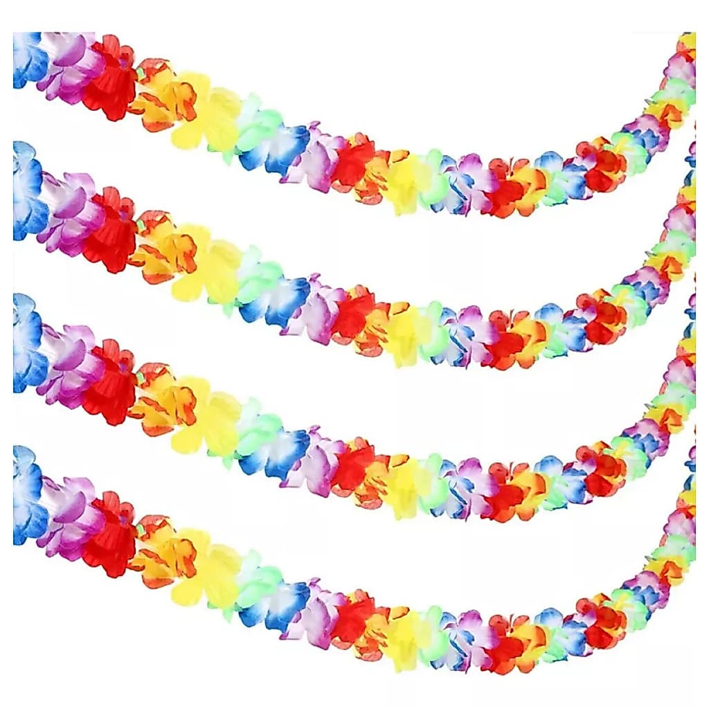 Kit 2 Guirlandas Flores Havaianas Festa Carnaval Decoração