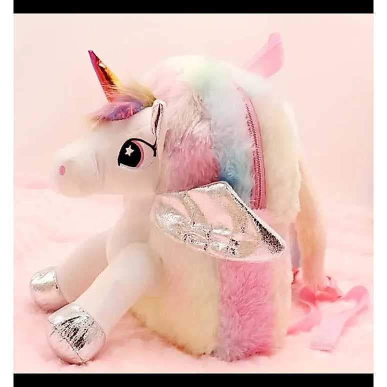 mochila bolsa infantil de pelucia fofa para meninas escola