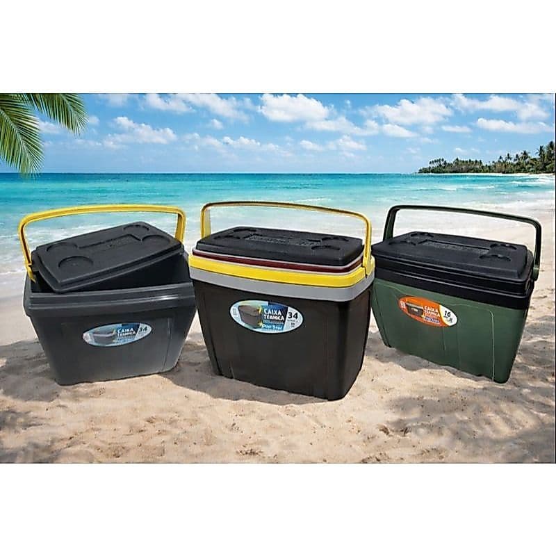 Caixa Térmica Cooler Pop Star Com Alça Portátil Para Viagem Camping Praia Churrasco - Envio Rápido
