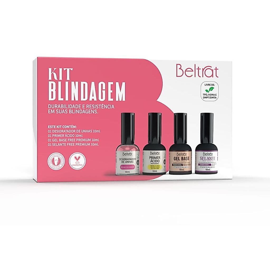 Kit Blindagem Beltrat 4 Peças Gel Base + Primer + Selante