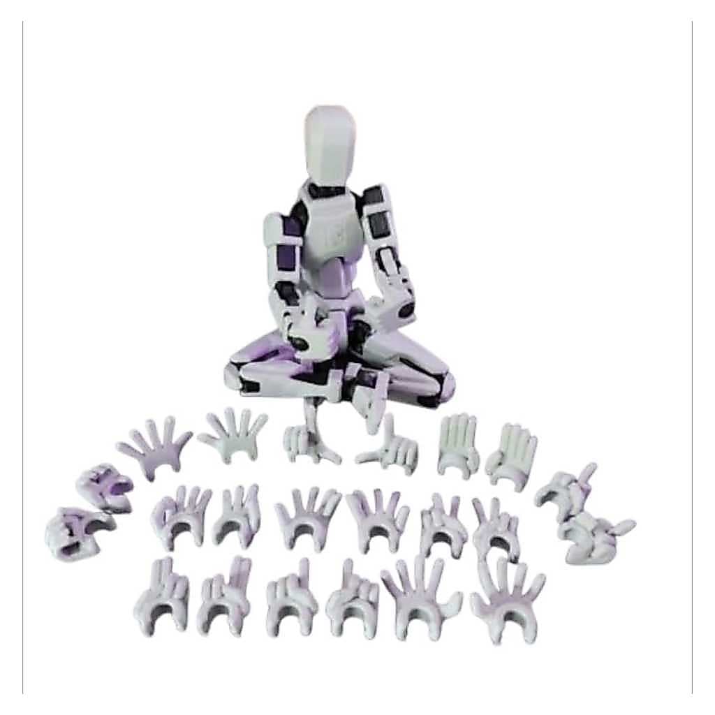Kit Mãos Dummy 13 – 12 Pares maos Articuladas Substituição para Action Figure COR BRANCA OU PRETA